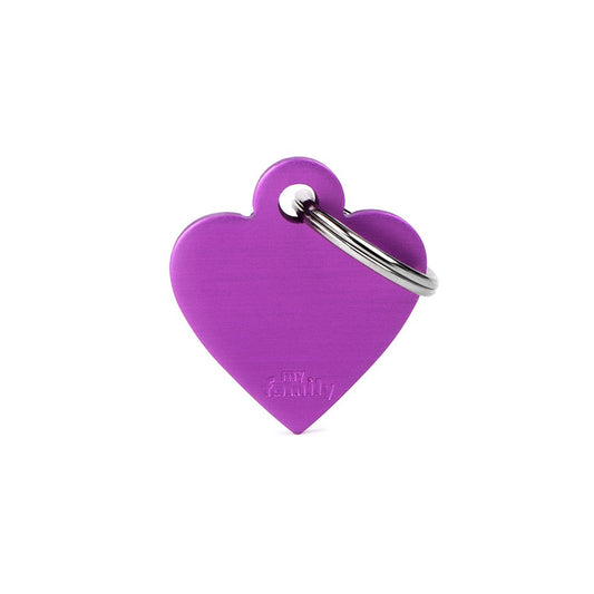 MY FAMILY - Basic Aluminum Purple Heart Small