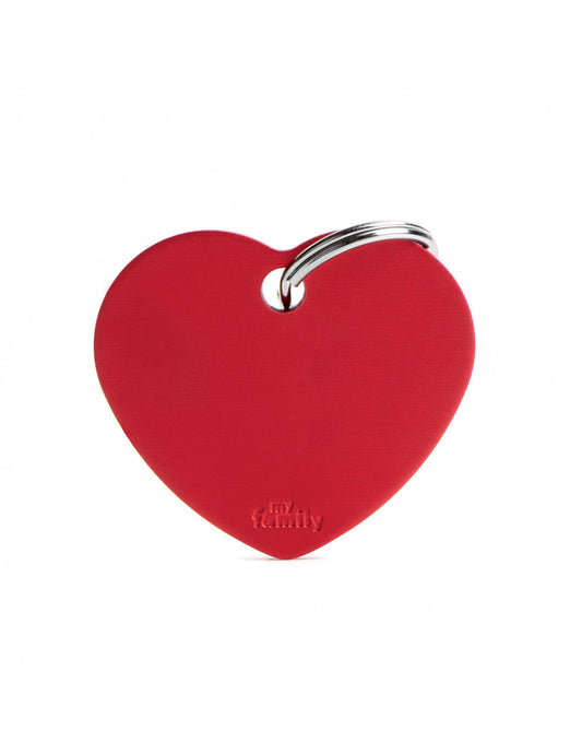 MY FAMILY - Big Heart Aluminum Red