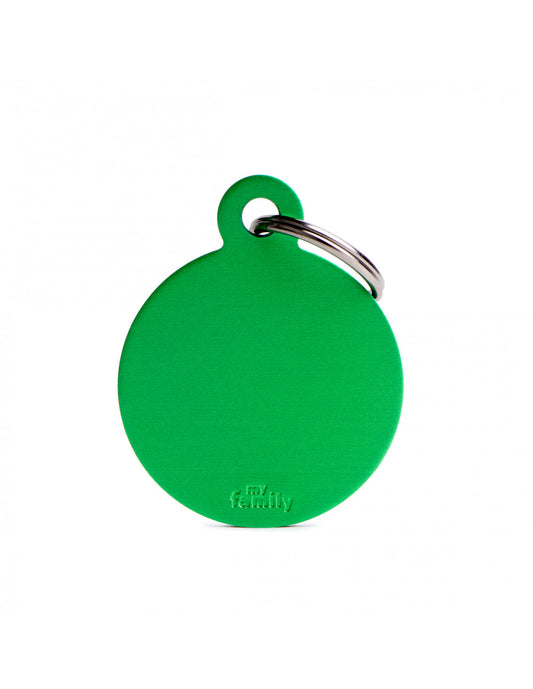 MY FAMILY -Big Round Aluminum Green