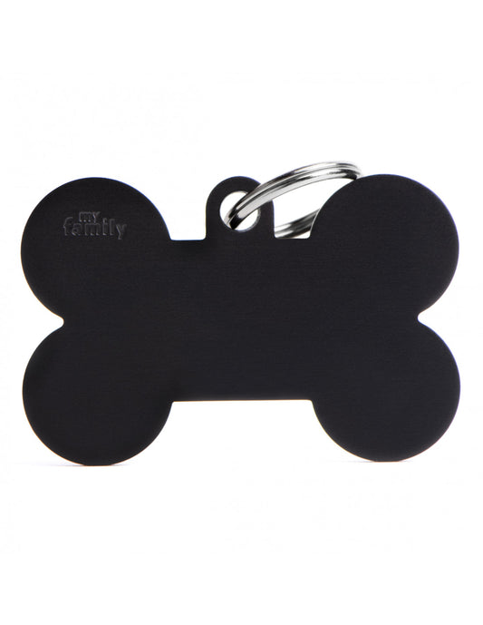 MY FAMILY - Black XL Aluminum Bone