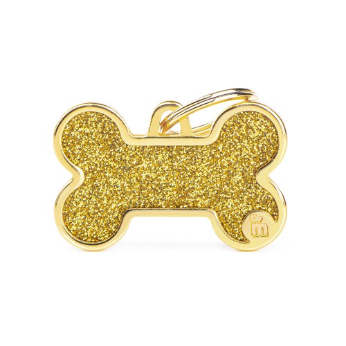MY FAMILY - Gold Glitter Bone
