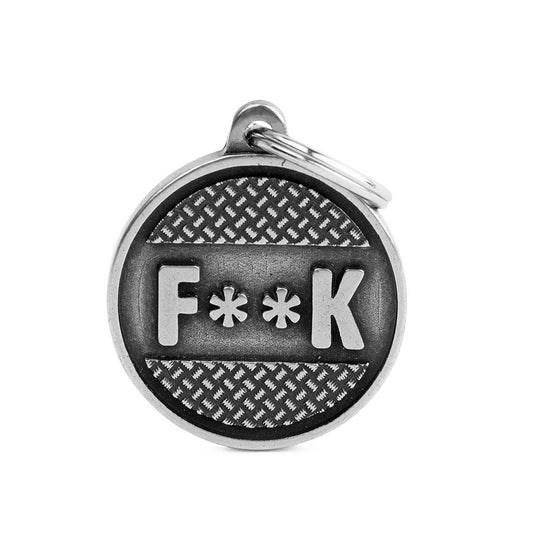 MY FAMILY - LRG F*CK Siver Round