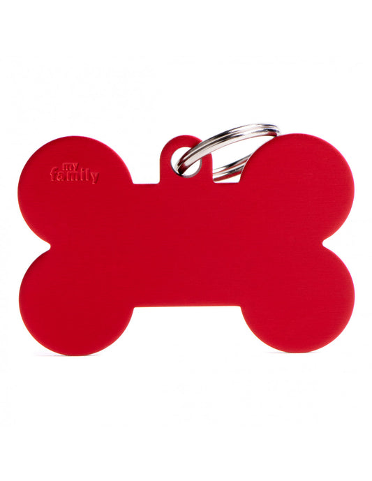 MY FAMILY - Red XL Aluminum Bone