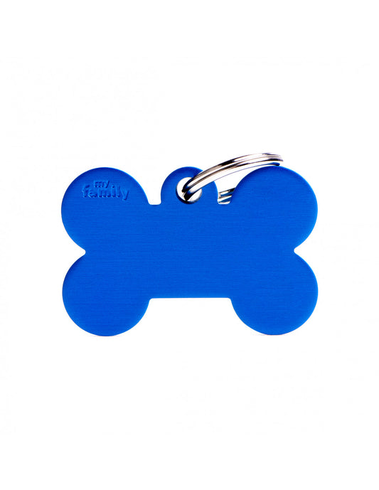 MY FAMILY - Small Bone Aluminum Blue