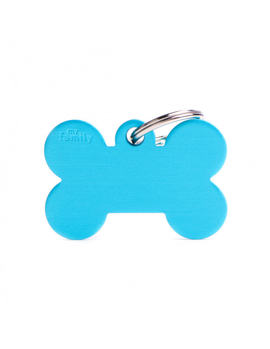 MY FAMILY - Small Bone Aluminum Light Blue