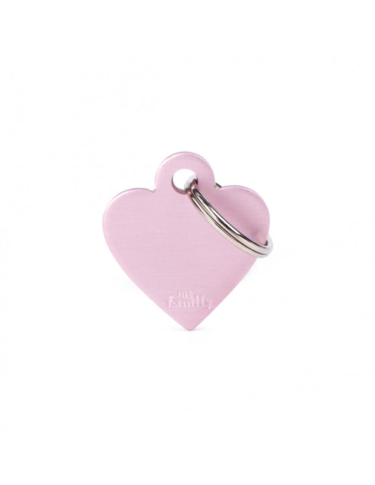 MY FAMILY - Small Heart Aluminum Pink