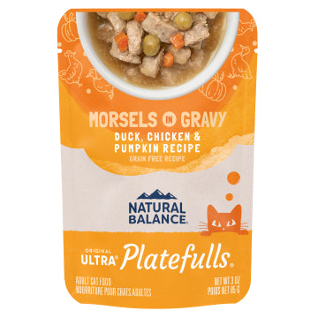 Natural Balance Platefulls Indoor Duck Chicken And Pumpkin In Grav Cat 24x3oz