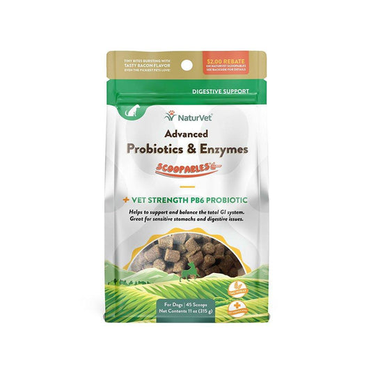 NATURVET SCOOPABLES ADVANCED PROBIOTICS & ENZYMES SUPPLEMENT FOR DOGS