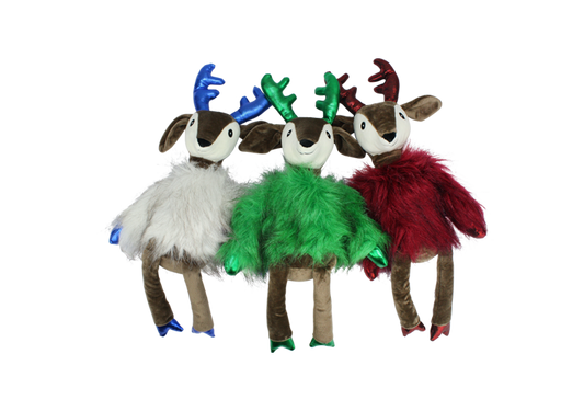Multipet Holiday Dapper Deer 17" Dog Toy