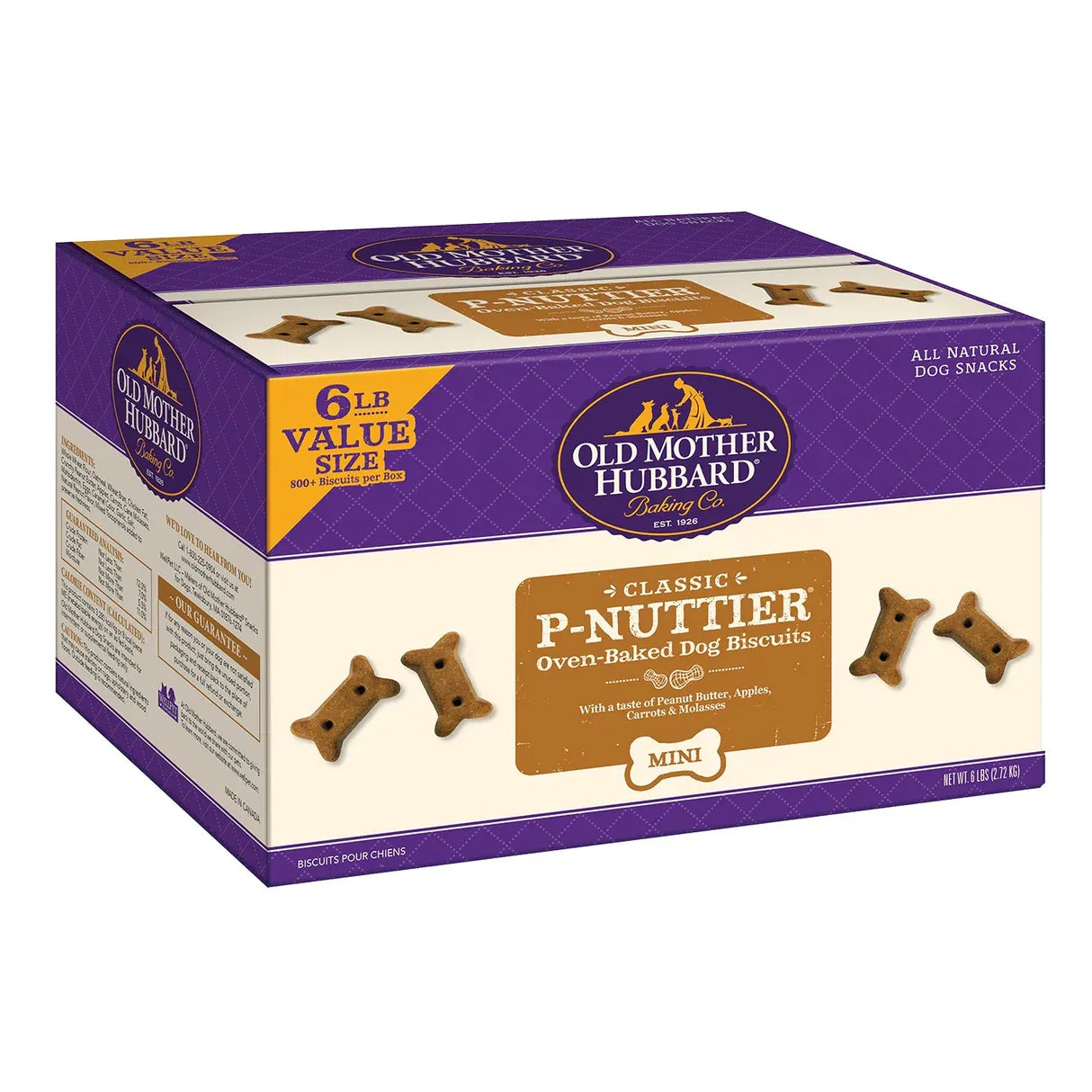 Old Mother Hubbard Cookies - Classic - Mini P-Nuttier - 6 lb