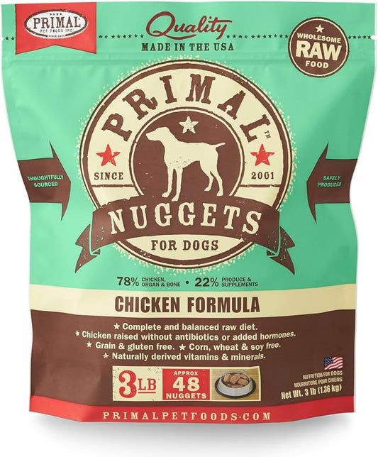 PRIMAL Frozen Chicken Nuggets - 3lb