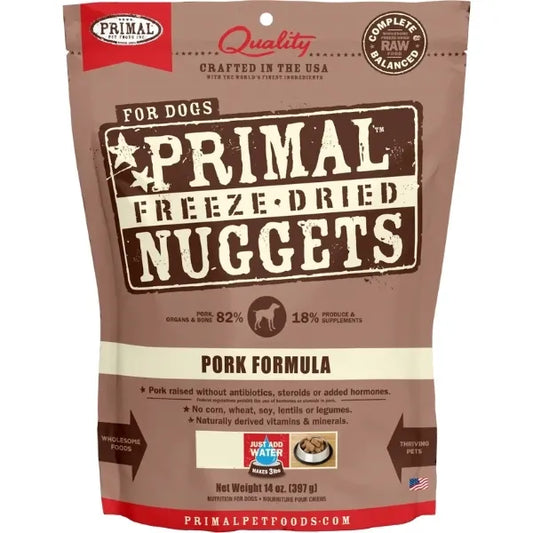 Primal Freeze Dried Pork Nuggets Dog 14oz