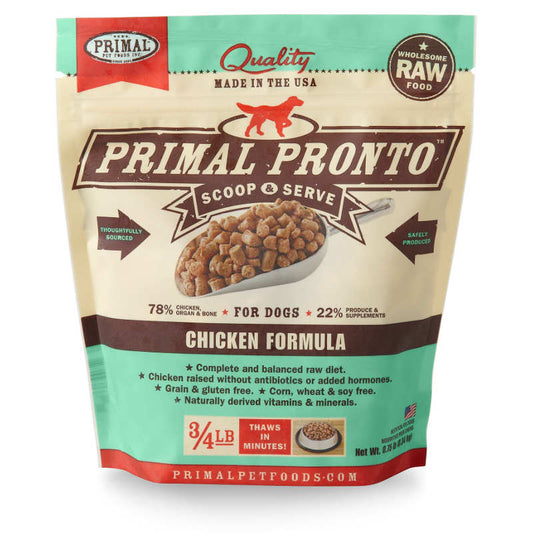 PRIMAL Frozen Pronto Trial Size - Chicken 0.75lb