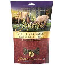 Zignature Venison Soft Moist Treats for Dogs 4 oz