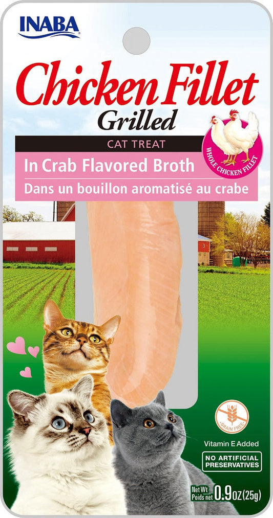INABA Cat Grilled Fillets - Chicken in Crab Broth
