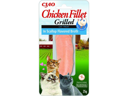 INABA Cat Grilled Fillets - Chicken in Scallop Broth