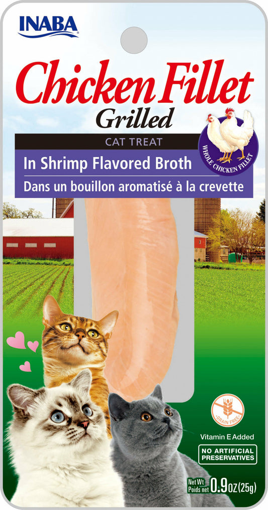 INABA Cat Grilled Fillets - Chicken in Shrimp broth