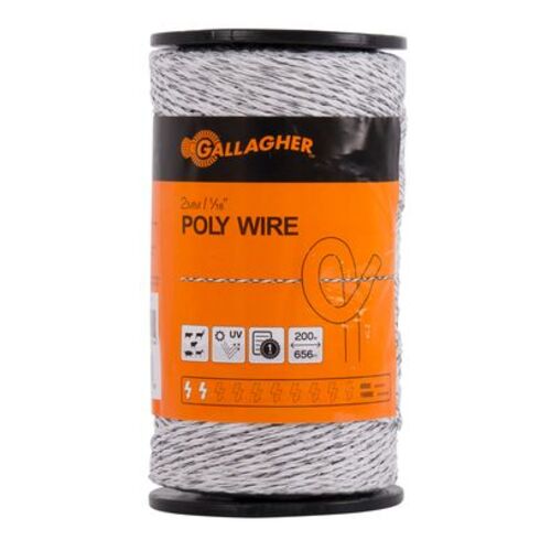 Gallagher 2mm Poly Wire - 200m