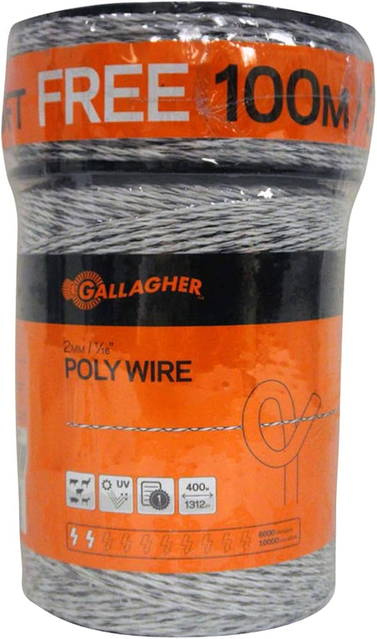 Gallagher 2mm Poly Wire - 400m