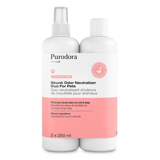 PURODORA Skunk Odor Neutralizer Duo For Pets - 250ml