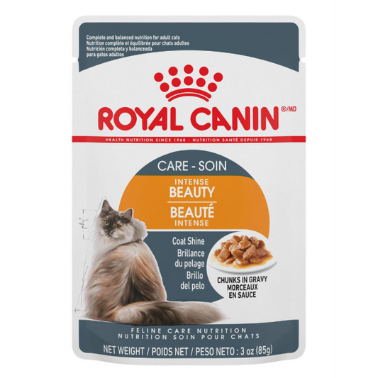 Royal Canin Intense Beauty POUCH Feline Chunks in Gravy 3oz