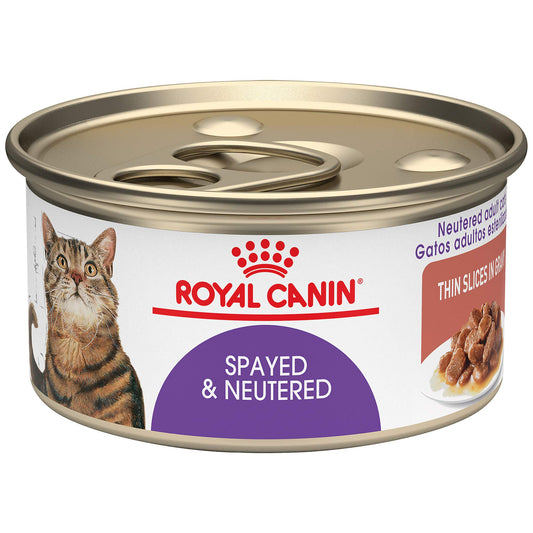 Royal Canin WET Feline Spayed Neutered Thin Slice in Gravy 3oz