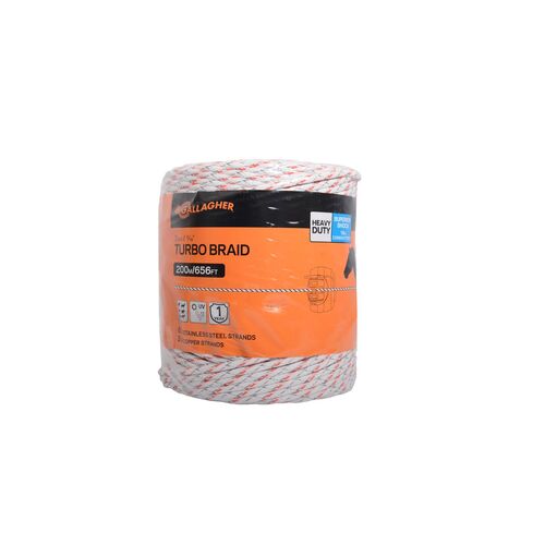 Gallagher Turbo Braided Equine Braided Rope 200m